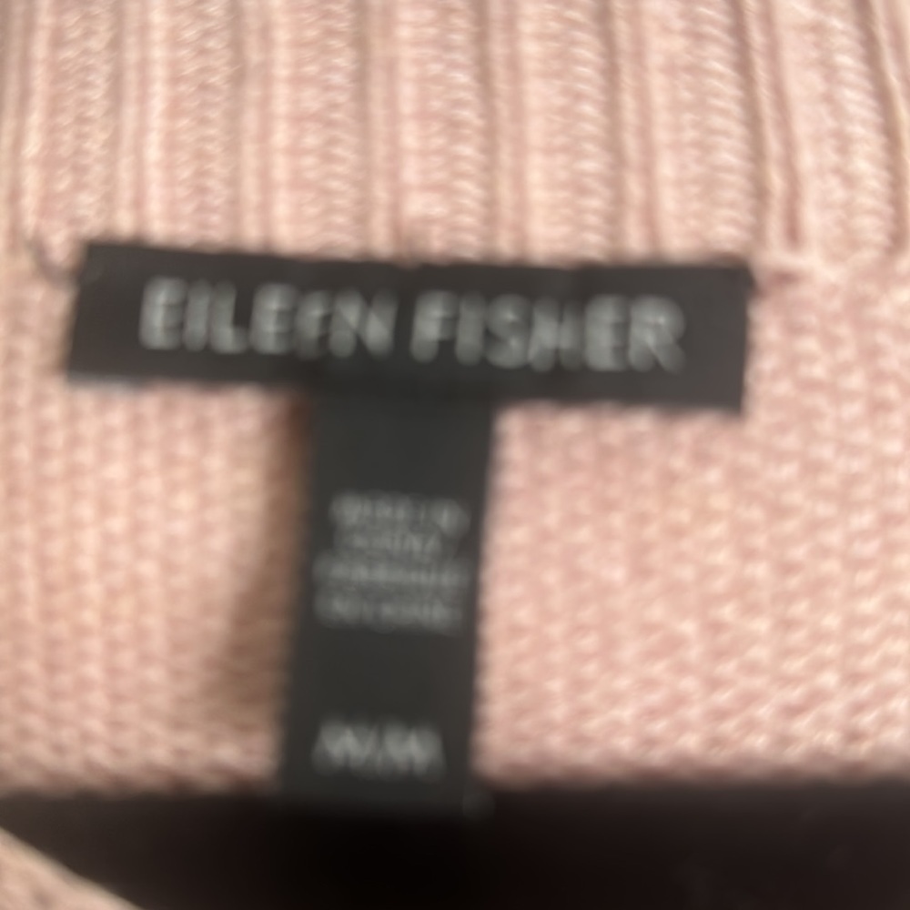 Eileen fisher organic cotton slik blend sweater size Medium - Picture 3 of 6